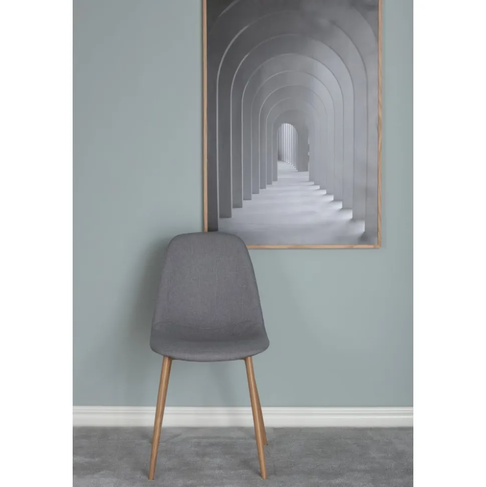 Bridge matstol - Grå/ek