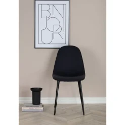 Bridge matstol - Svart tyg