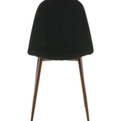 Bridge matstol - Svart/valnöt