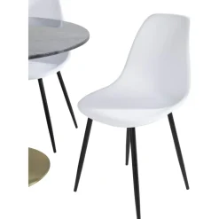 Bridge matstol - Vit plast