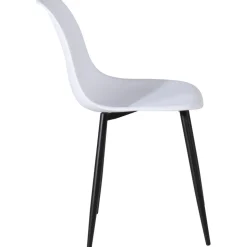 Bridge matstol - Vit plast