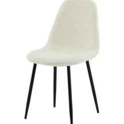 Bridge matstol - Vit teddy