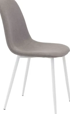 Bridge matstol - Vit/grå