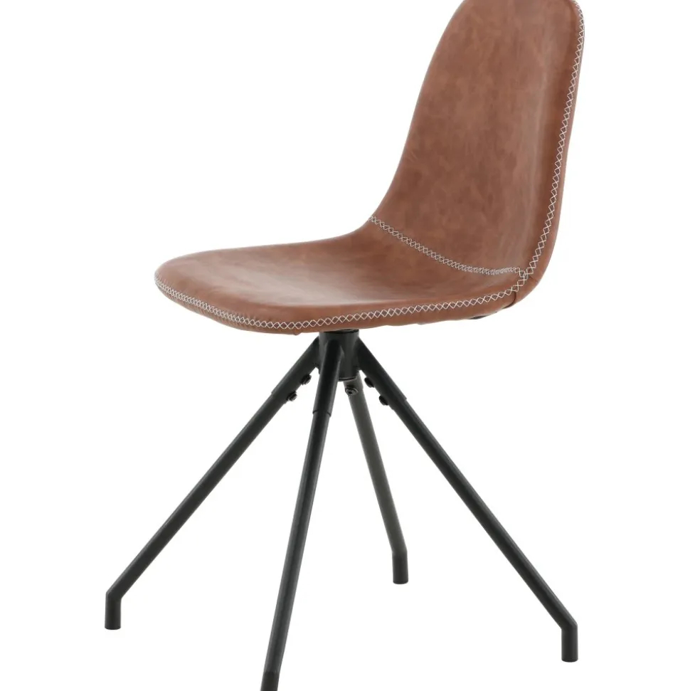 Bridge snurrbar matstol - Brun PU