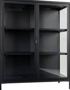 Brisbane Vitrinskåp 80x40x101,5 cm - Svart