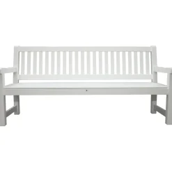 Brooklyn sittbänk - Vit + Textilskydd för utemöbler