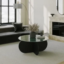 Bubbel soffbord Ø75 cm - Svart