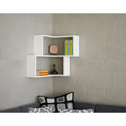 Bull vägghylla - Vit