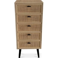 Byrå svart med rotting - React + Fläckborttagare för möbler