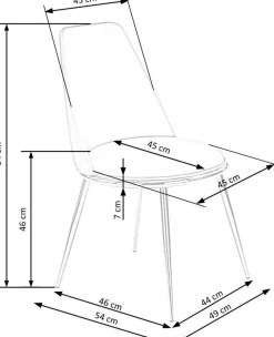 Cadeira matstol 460 - Grå