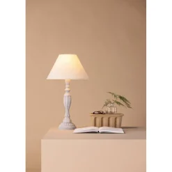 Caen bordslampa - Beige/ljusgrå