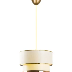 Cake taklampa - Cream/guld