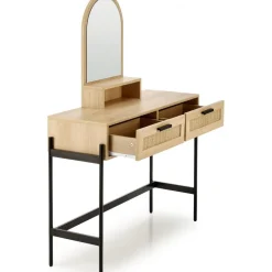 Carmen sminkbord 104 x 35 cm - Beige/svart