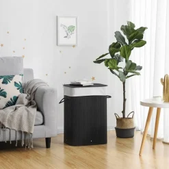 Carolin tvättkorg 72 l - Svart