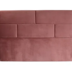 Carpe sänggavel med mönster (Rosa sammet) - Valfri bredd