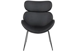 Casar fåtölj i svart PU