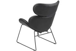 Casar fåtölj i svart PU + Fläckborttagare för möbler