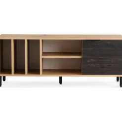 Casares TV-bänk - Ek/mörkbrun