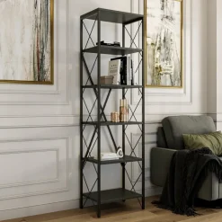 Catal bokhylla - Antracit/svart