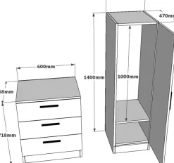 Cecilia skåp och byrå - Vit