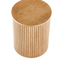 Celie runt soffbord med trästavar Ø40 cm