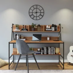 Ceren skrivbord 140 x 60 cm - Valnöt