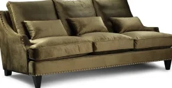 Charles 3-sits soffa - Grön sammet
