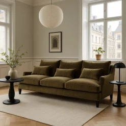 Charles 3-sits soffa - Grön sammet