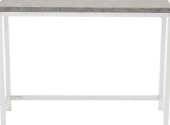 Charlotte avlastningsbord 110 x 30 cm - Vit/betongimitation