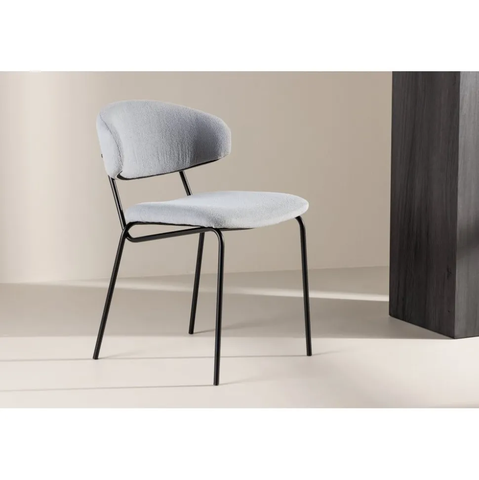 Chico matstol - Blå bouclé