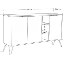 Clara skänk - Vit + Fläckborttagare för möbler