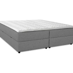 Comfort boxbed säng med förvaring 5-zons pocket (Grå) - Valfri bredd