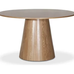 Cone runt matbord Ø130 cm - Whitewash