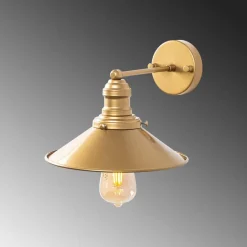 Conic vägglampa 12196 - Guld