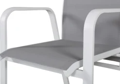 Copacabana karmstol - Grå/Vit + Rengöringsmedel för utemöbler