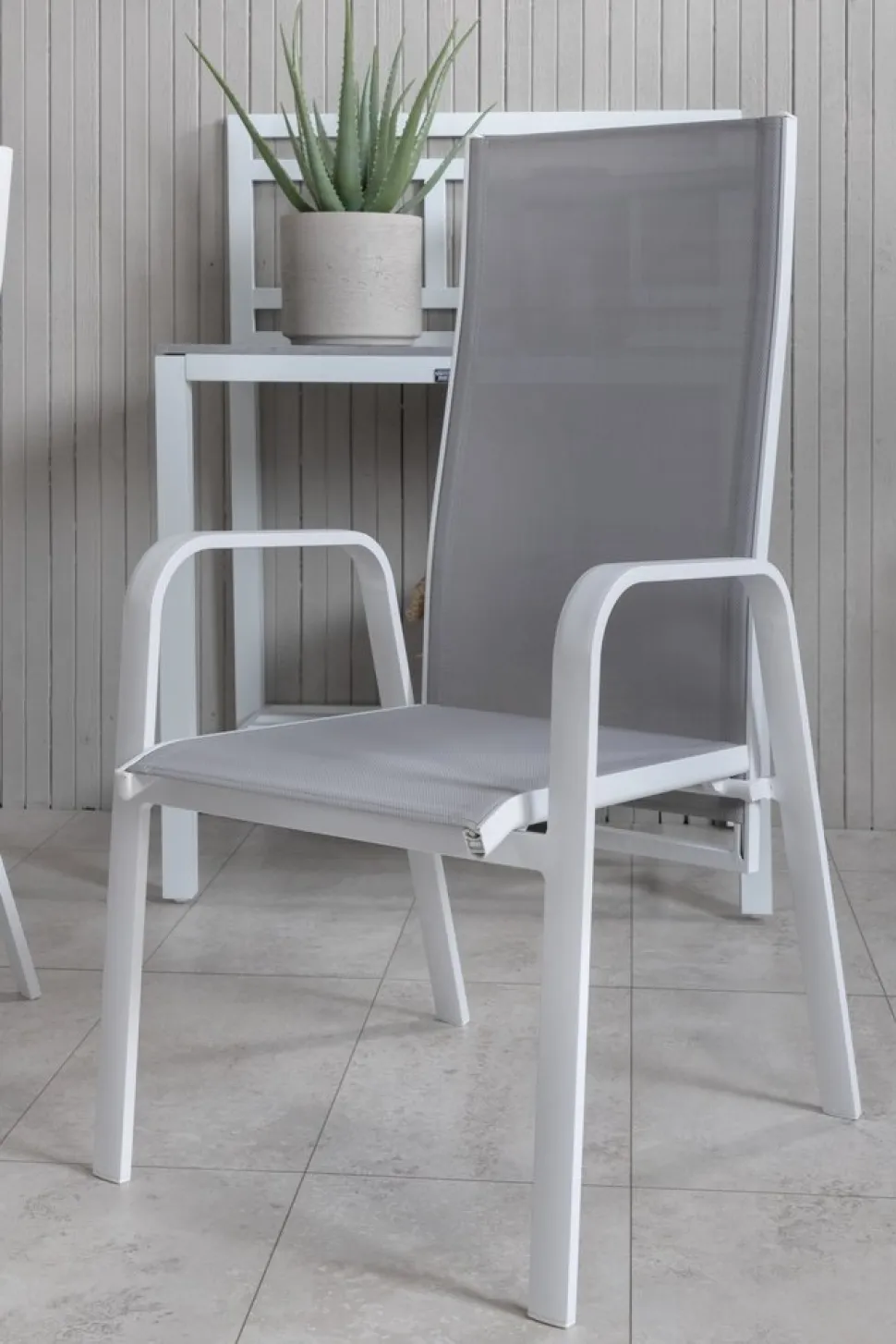 Copacabana karmstol - Grå/Vit