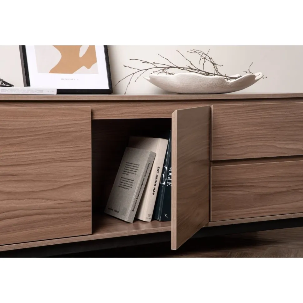 Corpus TV-bänk - Valnöt