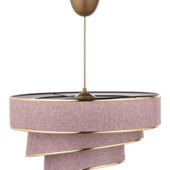 Couper taklampa - Puderrosa/guld