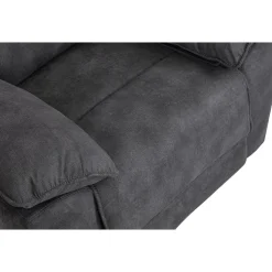 Coventry el reclinerfåtölj grå microfiber + Möbeltassar