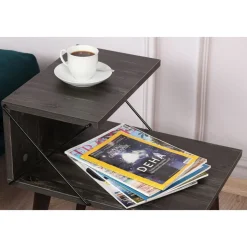 Cross sängbord - Mörkbrun