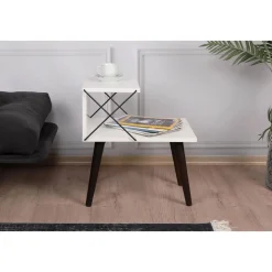 Cross sängbord - Vit