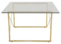 Cross soffbord 75x75cm - Mässing