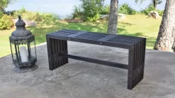 Cuba bänk - Svartlasyr + Fläckborttagare för möbler