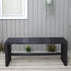 Cuba bänk - Svartlasyr + Fläckborttagare för möbler