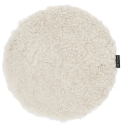 Curly stolsdyna fårskinn Beige