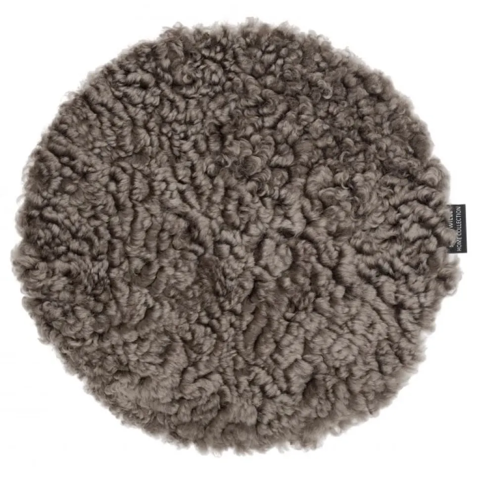 Curly stolsdyna fårskinn Sahara