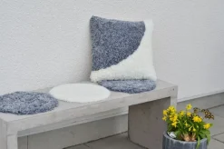 Curly stolsdyna fårskinn Sahara