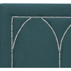 Dalarö sänggavel (Blå sammet) - Valfri bredd