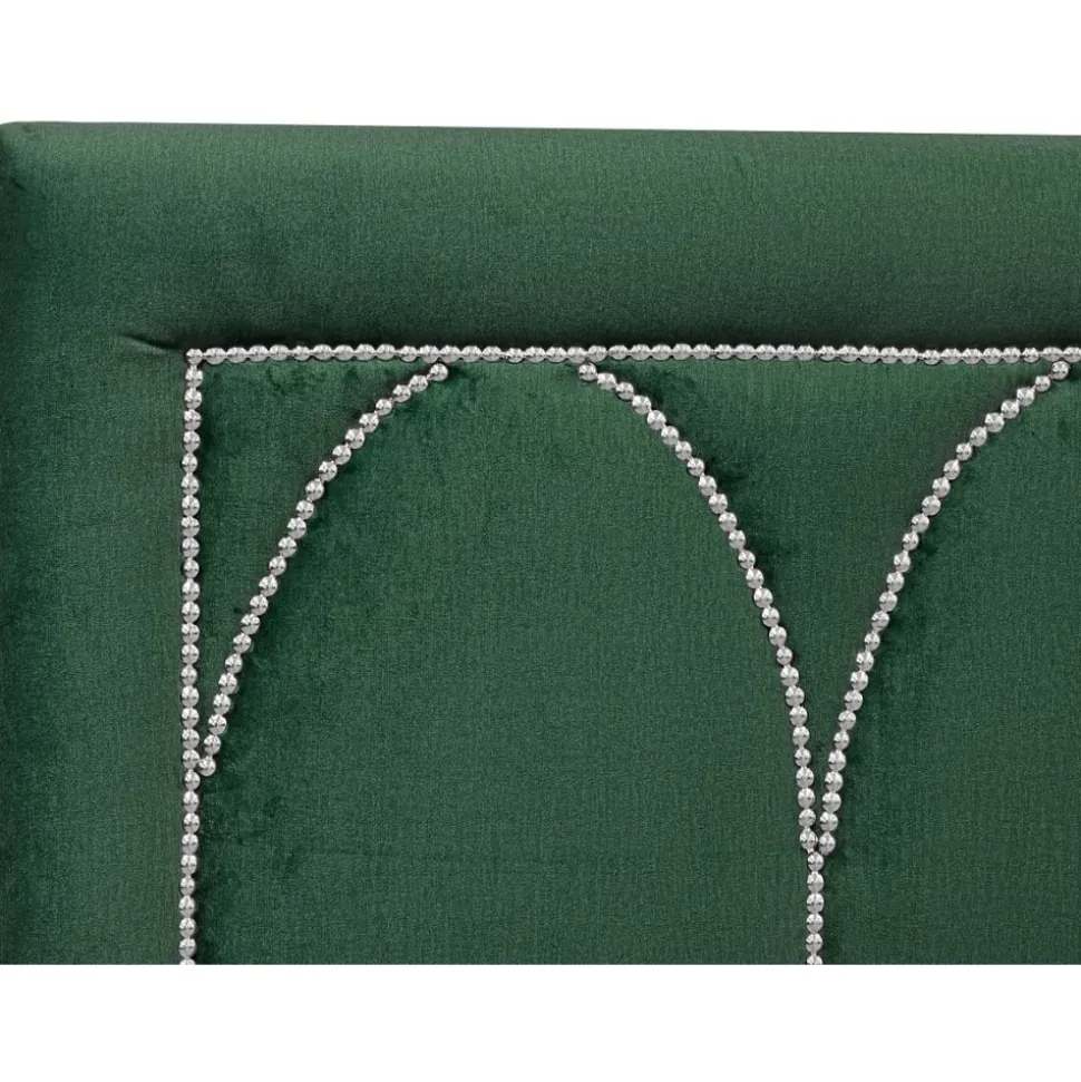 Dalarö sänggavel (Smaragdgrönt sammet) - Valfri bredd