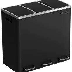 Daloa soptunna 54 l - Svart